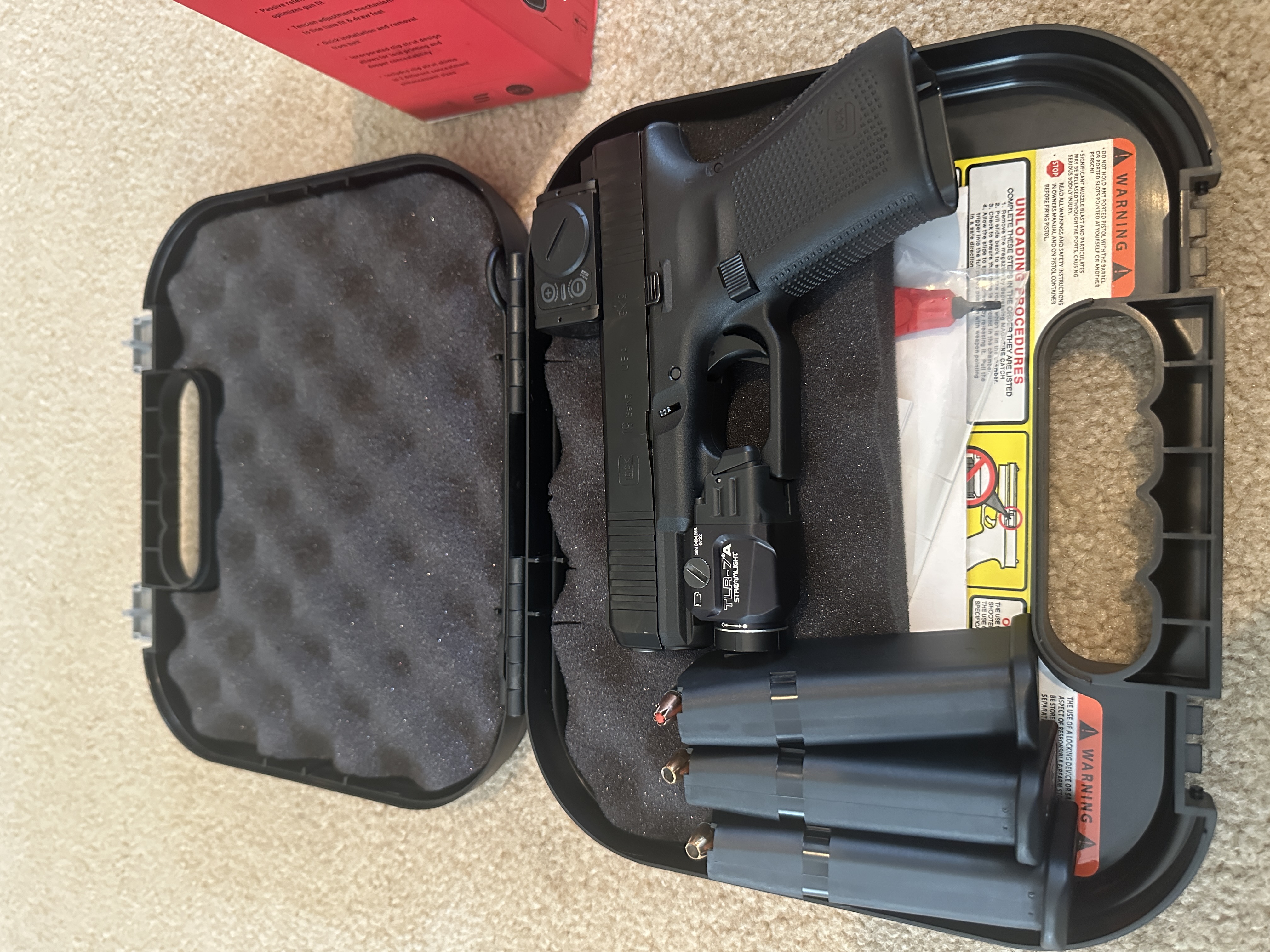 Used - Glock 19 Gen 5 w/ acro, light, mags. 