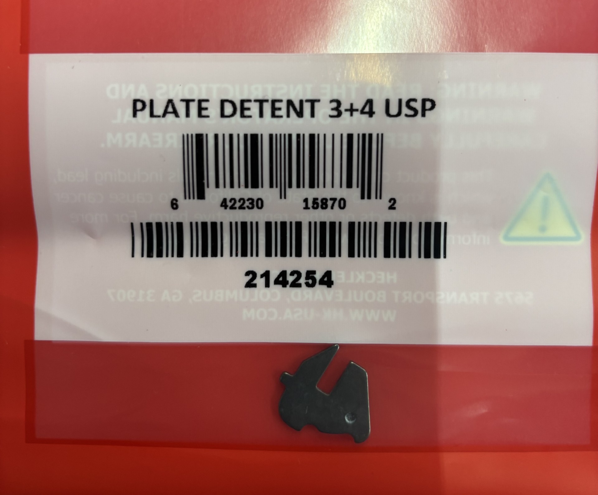 Plate Detent 3+4 USP