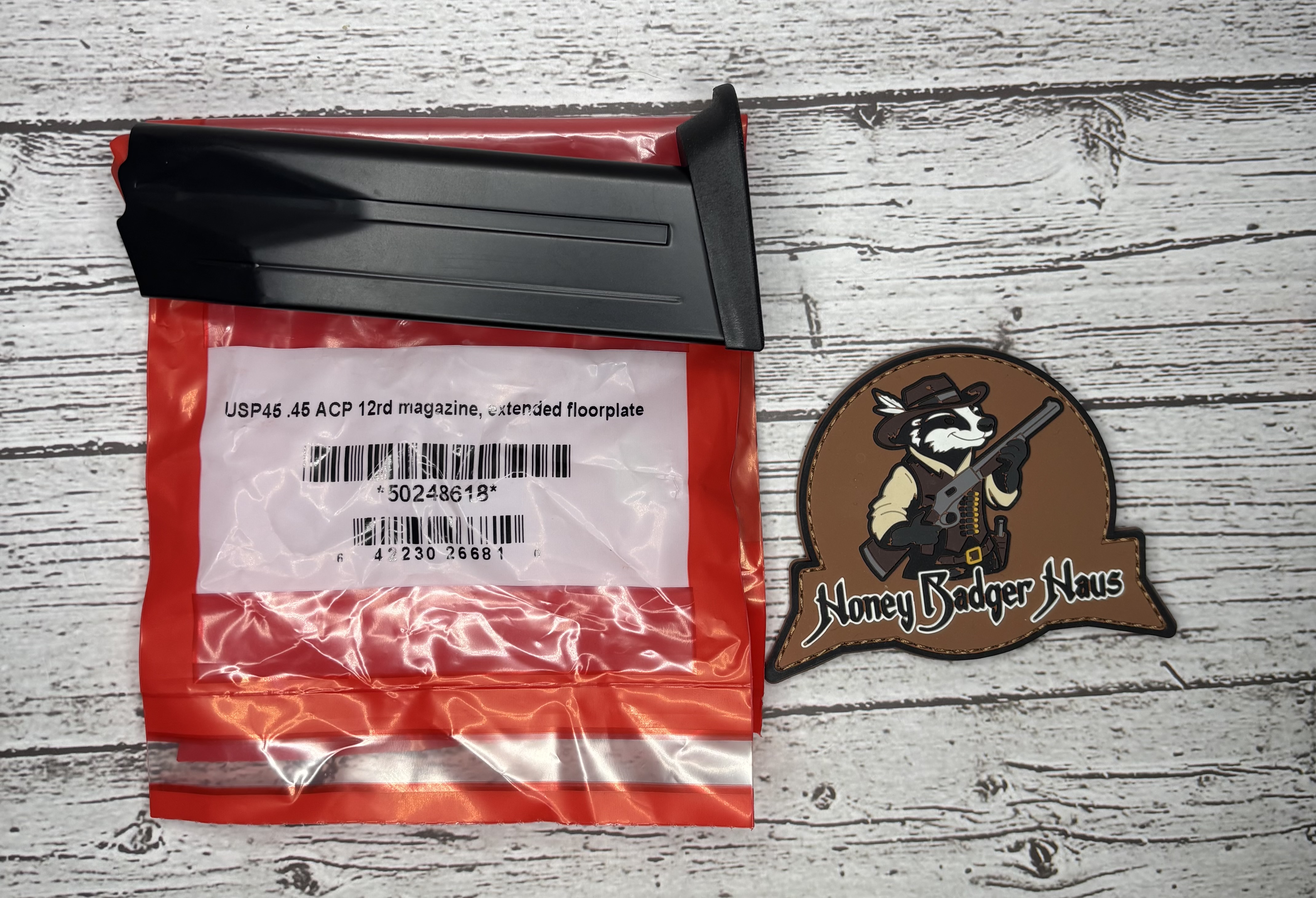 USP45 .45 ACP 12rd magazine, ext floorplate