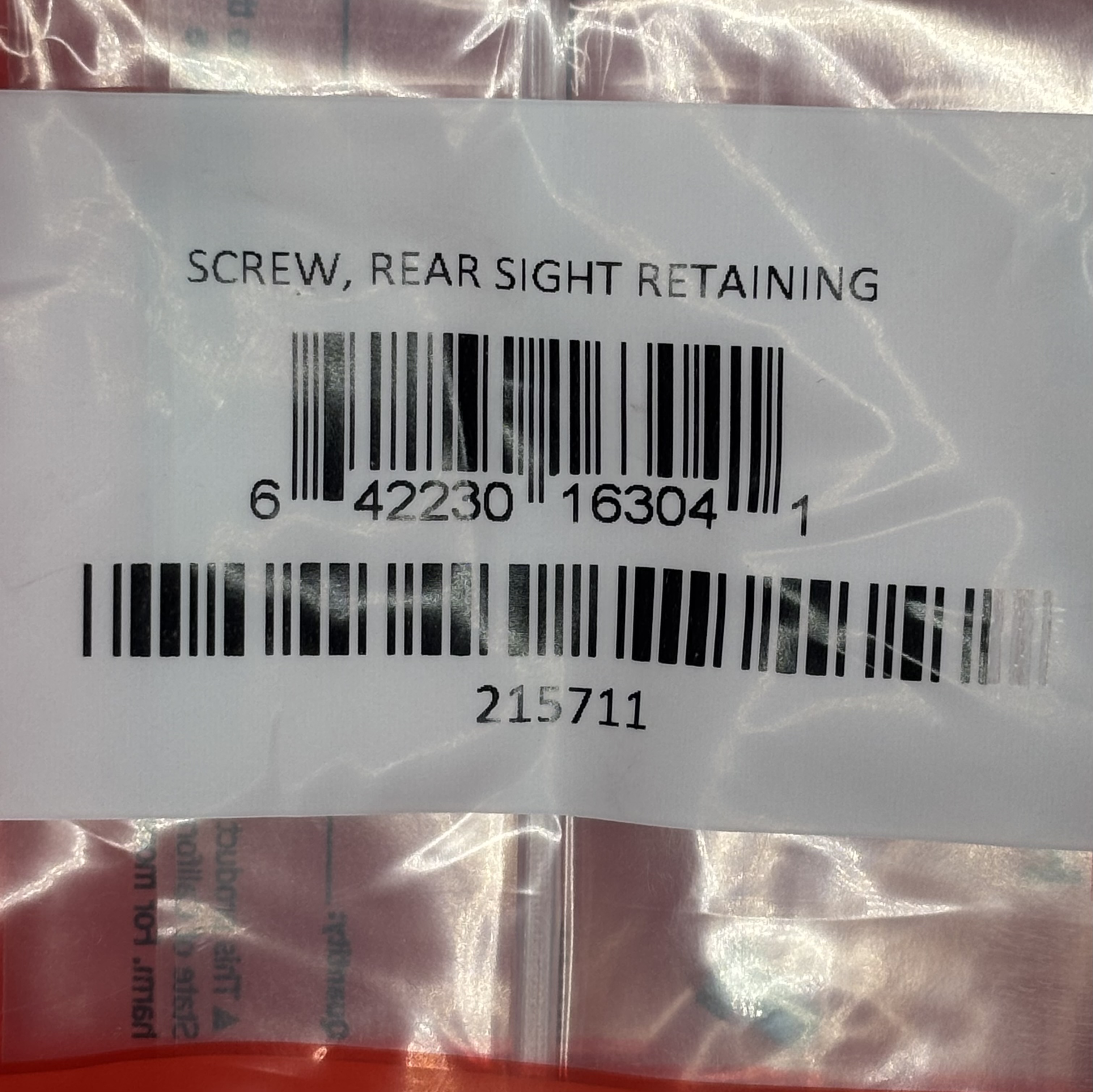 SCREW, REAR SIGHT RETAINING