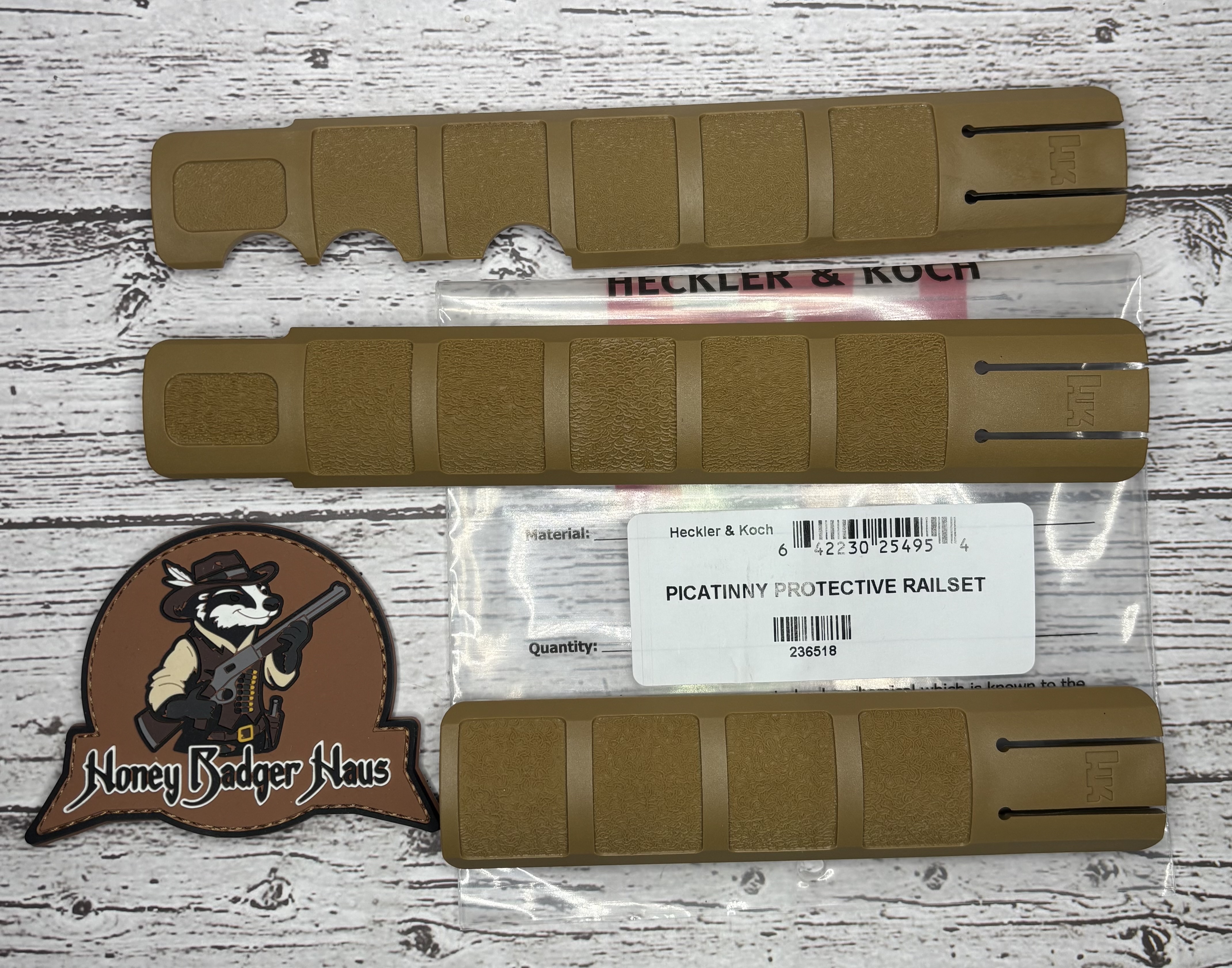 PICATINNY PROTECTIVE RAILSET BROWN