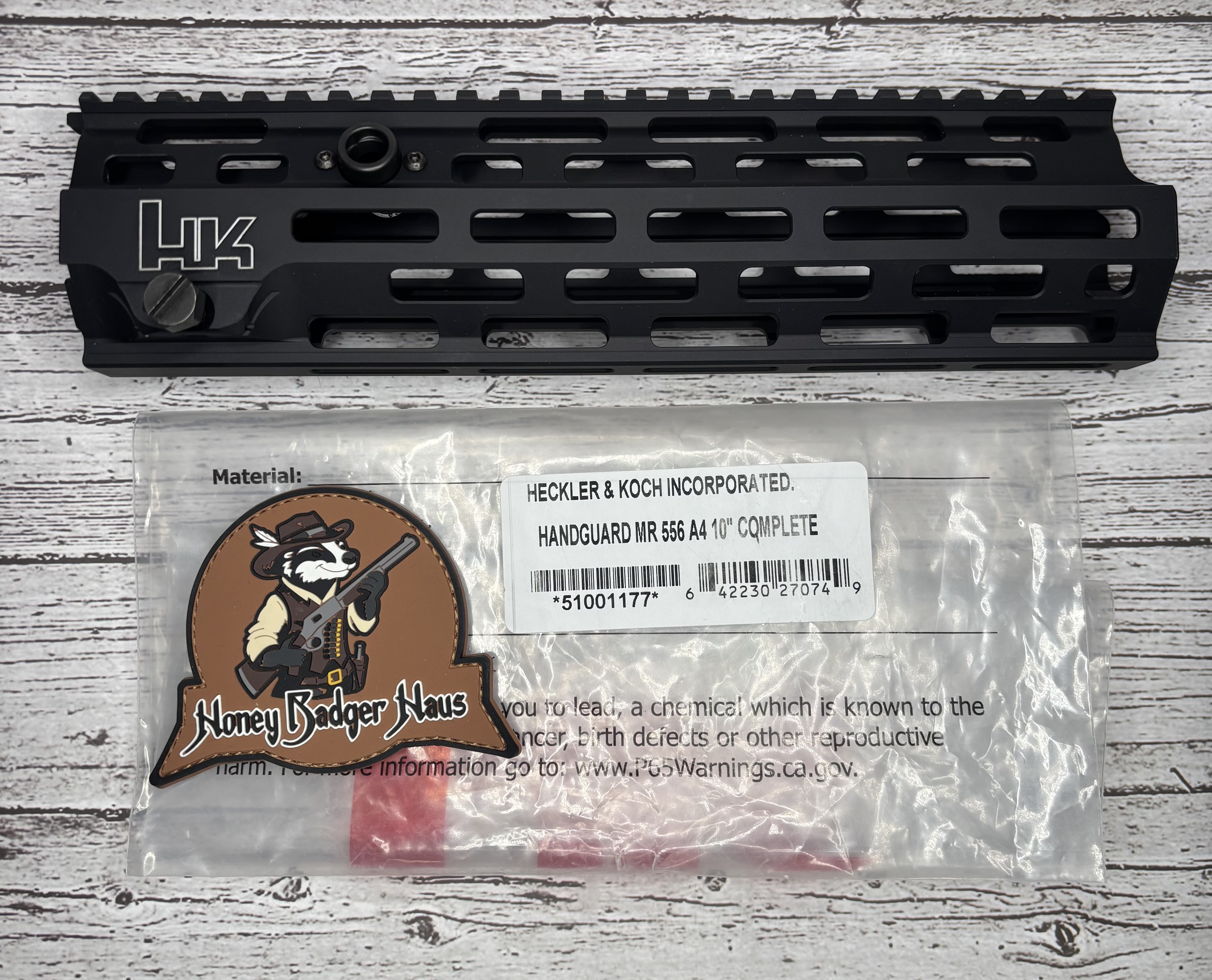 Handguard MR5565 A4, 10" Black Complete